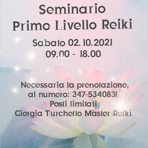 SEMINARIO PRIMO LIVELLO REIKI